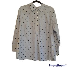 Talbots polka dot tunic